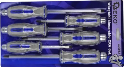 Set kaçavidash goditëse GEKO, 6 copë, çelik CrV - 2