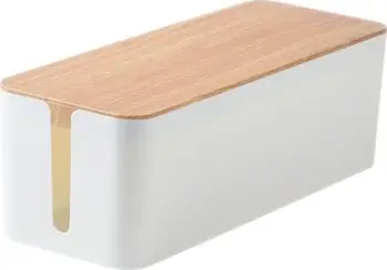 Organizues kabllosh Mozos Cover KBO-LW-WOOD, i bardhë