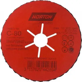 Disk bluarës Norton CPFLEX, P80, 125mm, për gur porcelani