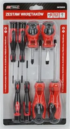 Set kaçavidash AWTools S2 AW36809, 8 copë, për precizion - 1