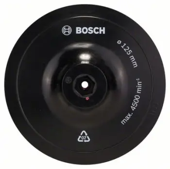 Disk bluarës Bosch 1609200154, 125mm, hook and loop, i zi