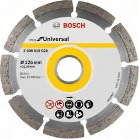 Disk diamant Bosch Eco for Universal 2608615028, 125mm, për prerje ndërtimi