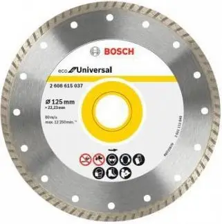 Disk diamant Bosch TURBO ECO 115mm, prerje betoni dhe guri