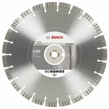 Disk diamant prerës Bosch Best for Concrete 350mm, vrima 25.4mm, për beton