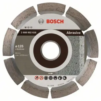 Disk diamant prerës Bosch Standard for Abrasive Materials, 125mm, beton dhe tulla