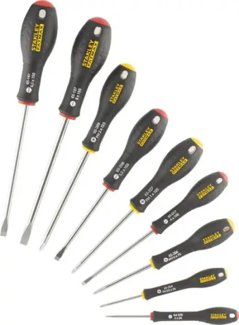 Set kaçavidash Stanley FatMax FMHT65439 10 copë, çelik chrome vanadium, dorezë Soft Grip, shumëngjyrësh