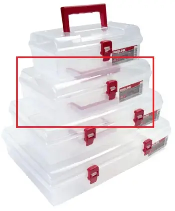Organizues veglash Pro Line 35727, me 5 ndarje, me dorezë, i zi