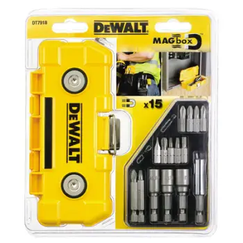 Set kaçavidash Dewalt DT7918, 15 copë