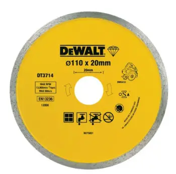 Disk diamant prerës Dewalt DT3714, 110mm, 20mm, i verdhë