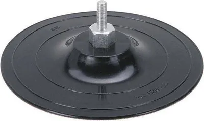 Disk bluarës Wolfcraft, 125mm, shank 8mm, me ngjitje hook and loop - 1