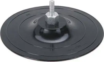 Disk bluarës Wolfcraft, 125mm, shank 8mm, me ngjitje hook and loop