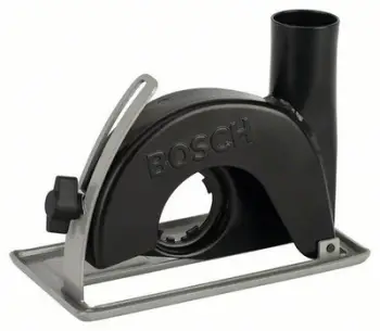 Udhëzues prerjeje me thithje pluhuri Bosch, 115/125mm, për brushë këndore, gri