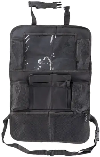 Organizues sediljeje makine Compass, material PU, me disa xhepa, i zi