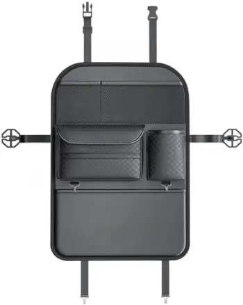 Organizues sediljeje makine universal, PVC, shumë ndarje, i zi