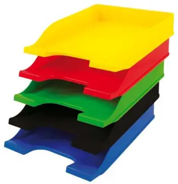 Organizues tavoline Bantex Desk Drawer Colors, polistiren i errët, me shumë sirtarë