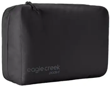 Organizues udhëtimi Eagle Creek Pack it Clean Dirty Cube M, poliester i ricikluar, i zi
