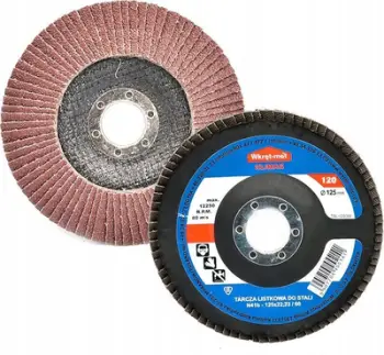 Disk bluarës lamelar Wkręt-met 125mm, griti 120, kafe