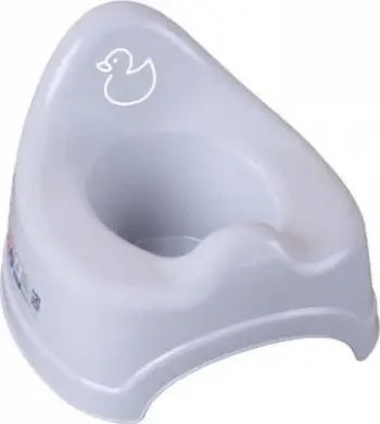 Orinë për fëmijë Tega Baby POT DUCK, me kuti muzikore, gri e çelët