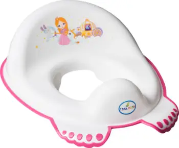 Ulese tualeti per femije Tega Baby Princess, kunderrreshqitese, e bardhe