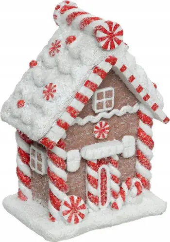 Ornament shtëpizë dekorative Fééric Maison Pain Epice Resine, 15cm, shumëngjyrëshe