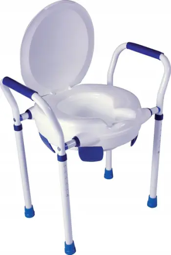 Ulëse e ngritur tualeti Herdegen Clipper VII, me kornizë, me kapak, shumëngjyrëshe
