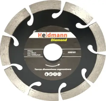 Disk diamant bluarës Womax 125mm, vrima 22.2mm, për beton