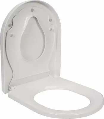 Ulese tualeti Soft Close 2n1, me insert per femije, montim nga lart, e bardhe
