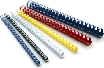 Unaza plastike lidhëse Herlitz, 25mm, 50 copë, të bardha