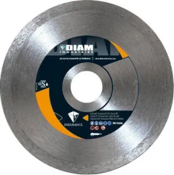 Disk diamant TOPLINE Ø350mm, për pllaka dhe qeramikë, buzë e plotë, gri