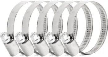 Set kapëse vidhash AMiO 04587, 5 copë, 32-50mm, çelik inox