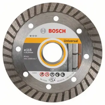Disk diamanti Bosch Standard Universal Cutting 115mm, për beton dhe tulla