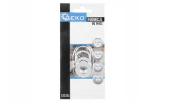 Unaza reduktuese për tehe Geko G00206, set 4 copë, vrimë 25.4 mm, metalike