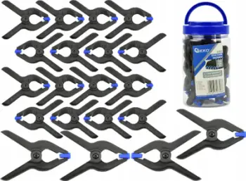 Set kapësesh me susta Geko G29929, 22 copë, plastikë, shumëngjyrëshe