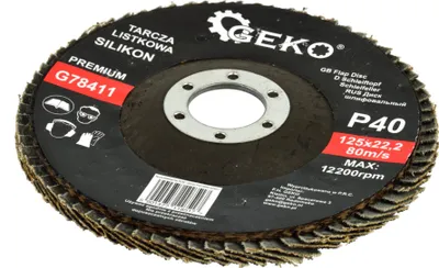 Disk flap Geko SILICON, 125mm, P40, jeshil - 3