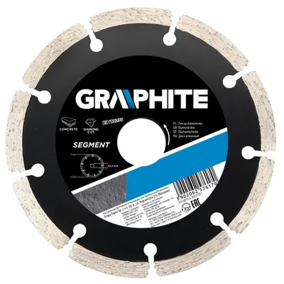 Disk diamanti Graphite 57H617, 125x22.2mm, i hirtë - 1