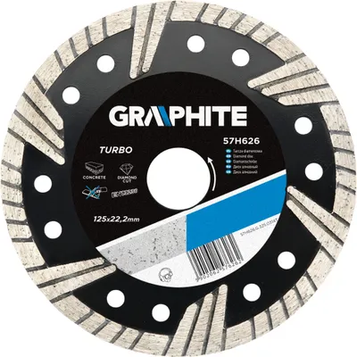 Disk diamanti Graphite TURBO 57H630, 230mm, 22.2mm, gri - 1