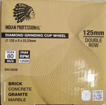 Disk gërryes GCS Double Row, 125mm, diamanti, profesional