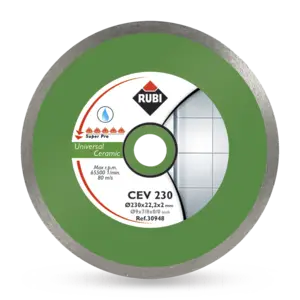 Disk diamanti Rubi CEV 250mm, prerje e vazhdueshme, hapje 25.4mm