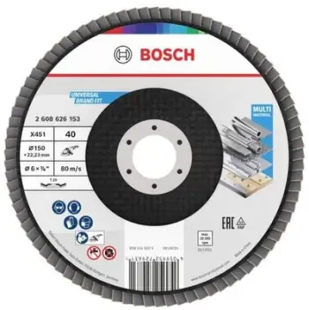 Disk flap Bosch 2608626153, për metal, 115mm, kafe
