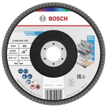 Disk flap Bosch Accessories 2608626154, për metal, me fibra qelqi