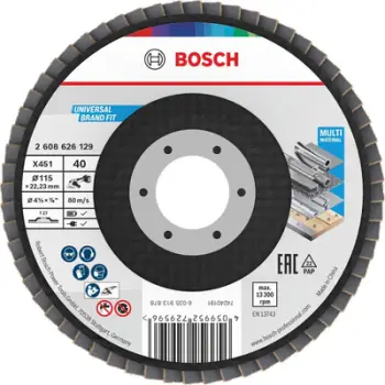Disk gërryes Bosch 2608626129, 115mm, fletë bluarëse, për metal