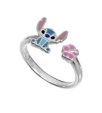 Unazë Disney Stitch Lilo &amp; Stitch DS00001SL-CS, argjend, për femra