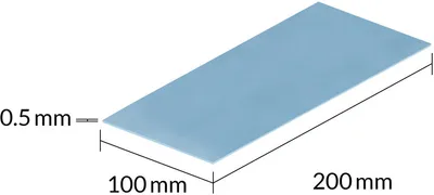 Pad termik Arctic TP-3, 200x100x0.5mm, 2 copë - 3