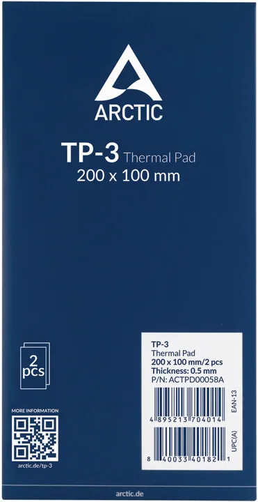 Pad termik Arctic TP-3, 200x100x0.5mm, 2 copë - 5
