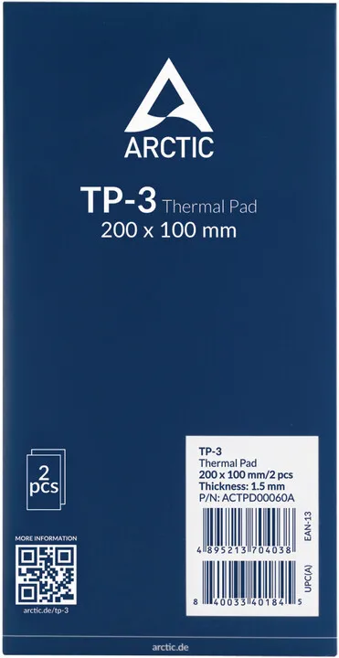 Pad termik Arctic TP-3, 200x100x1.5mm, 2 copë - 5