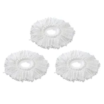 Set koka zëvendësuese për mop Vanora Home Easy Clean, 3 copë, mikrofibër, të bardha