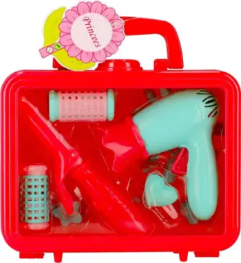 Set kozmetik për fëmijë MEGA CREATIVE 483219, me valixhe, shumëaksesorësh, rozë