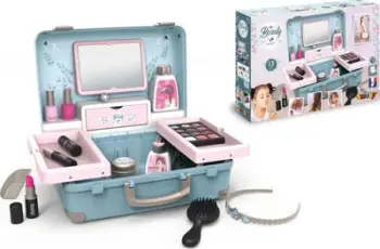 Set kozmetik për fëmijë Smoby Beauty Suitcase 320148, 13 aksesorë, portativ, shumëngjyrësh