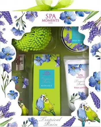Set kozmetik Tropical Rain Spa Moments, për banjë dhe dush, aromë tropikale