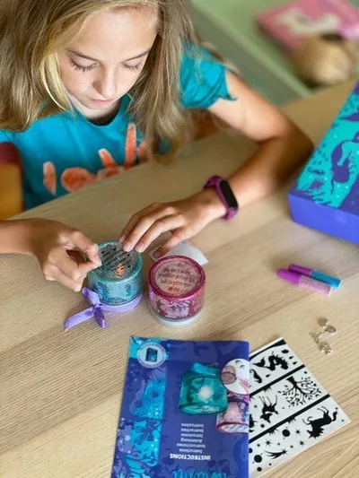 Set kreativ Box Candiy Craft, llampë nate, shumëngjyrëshe - 5